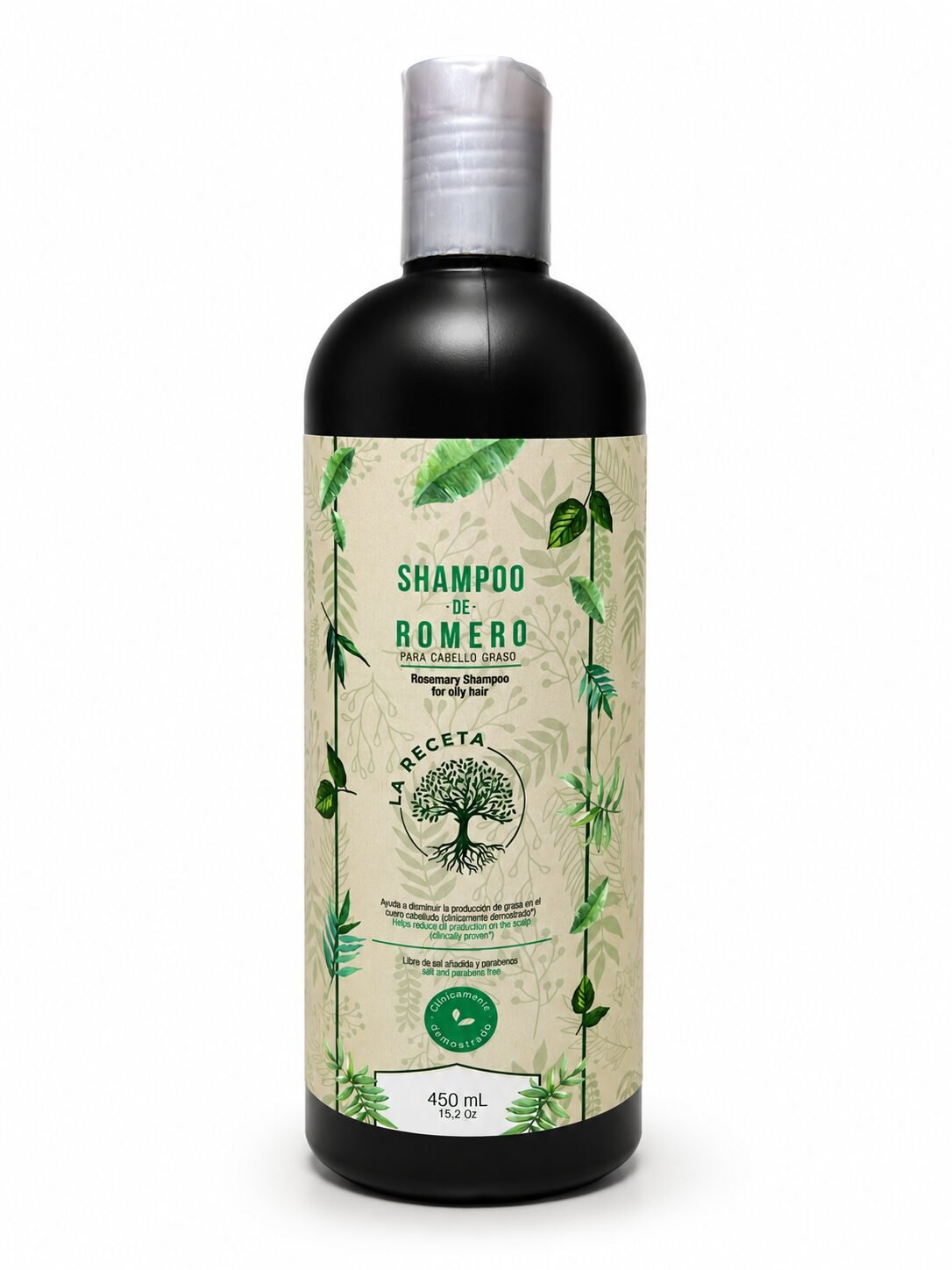 Shampoo Romero Cbd cabello graso La Receta