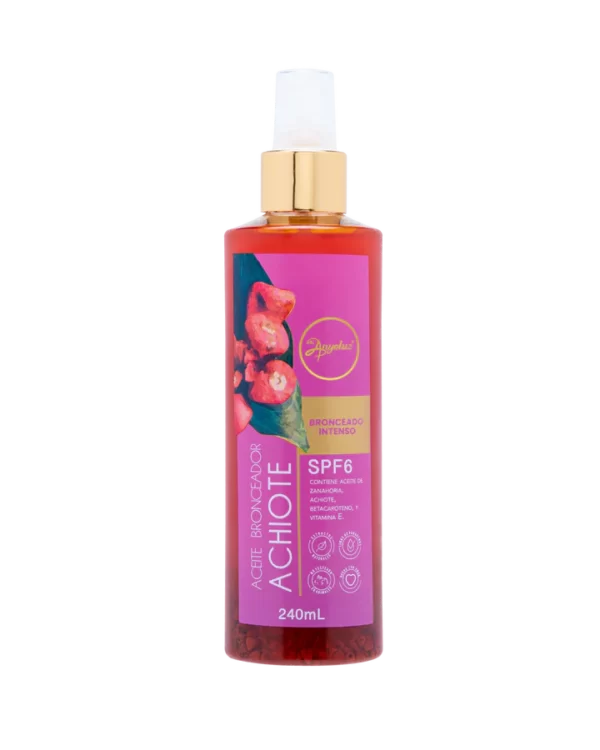 Aceite bronceador de Achiote Anyeluz