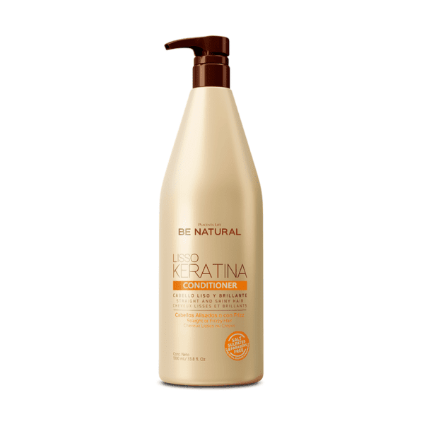 Acondicionador Be Natural Lisso Keratina 1000Ml