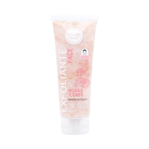 Exfoliante facial ROSAS y CAFE 120 ml Vive Beauty