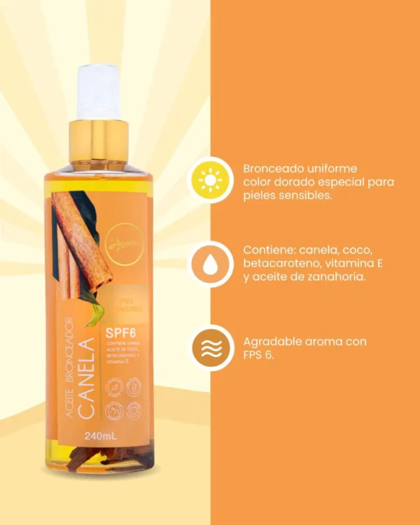 Aceite bronceador de canela Anyeluz - Imagen de 2