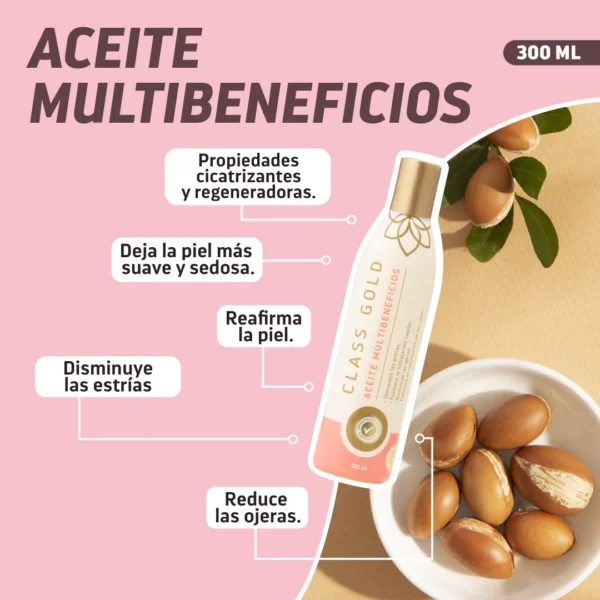 Aceite Multibeneficios 120ml o 300ml Class Gold