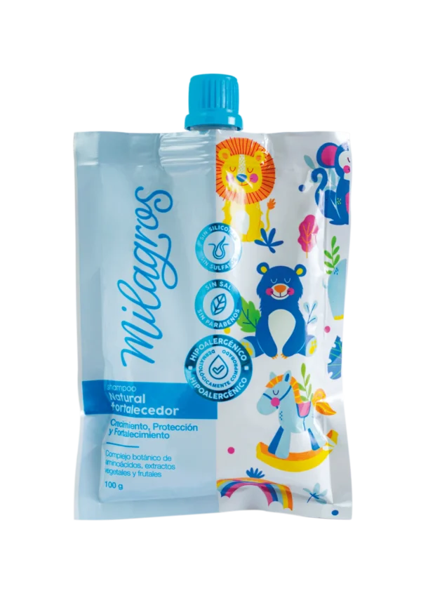 Doypack Shampoo Natural Fortalecedor kids niños 100g Milagros