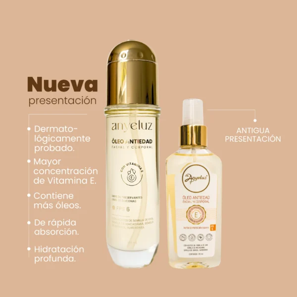 Oleo Facial y Corporal Antiedad Nueva Presentacion Anyeluz - Image 3