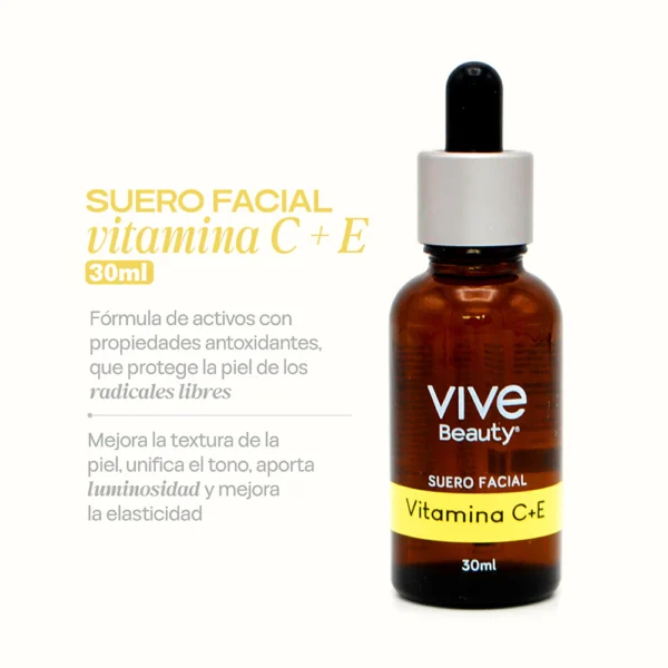 Suero facial Vitamina C + E 30ml Vive Beauty - Image 2