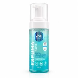 Espuma Facial 150 ml Vive Beauty - Acido Hialuronico + Aloe Vera