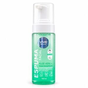 Espuma Facial 150 ml Vive Beauty - Aloe Vera + Niancinamidas