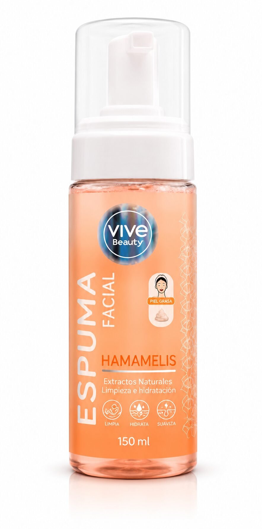 Espuma Facial 150 ml Vive Beauty - Image 4