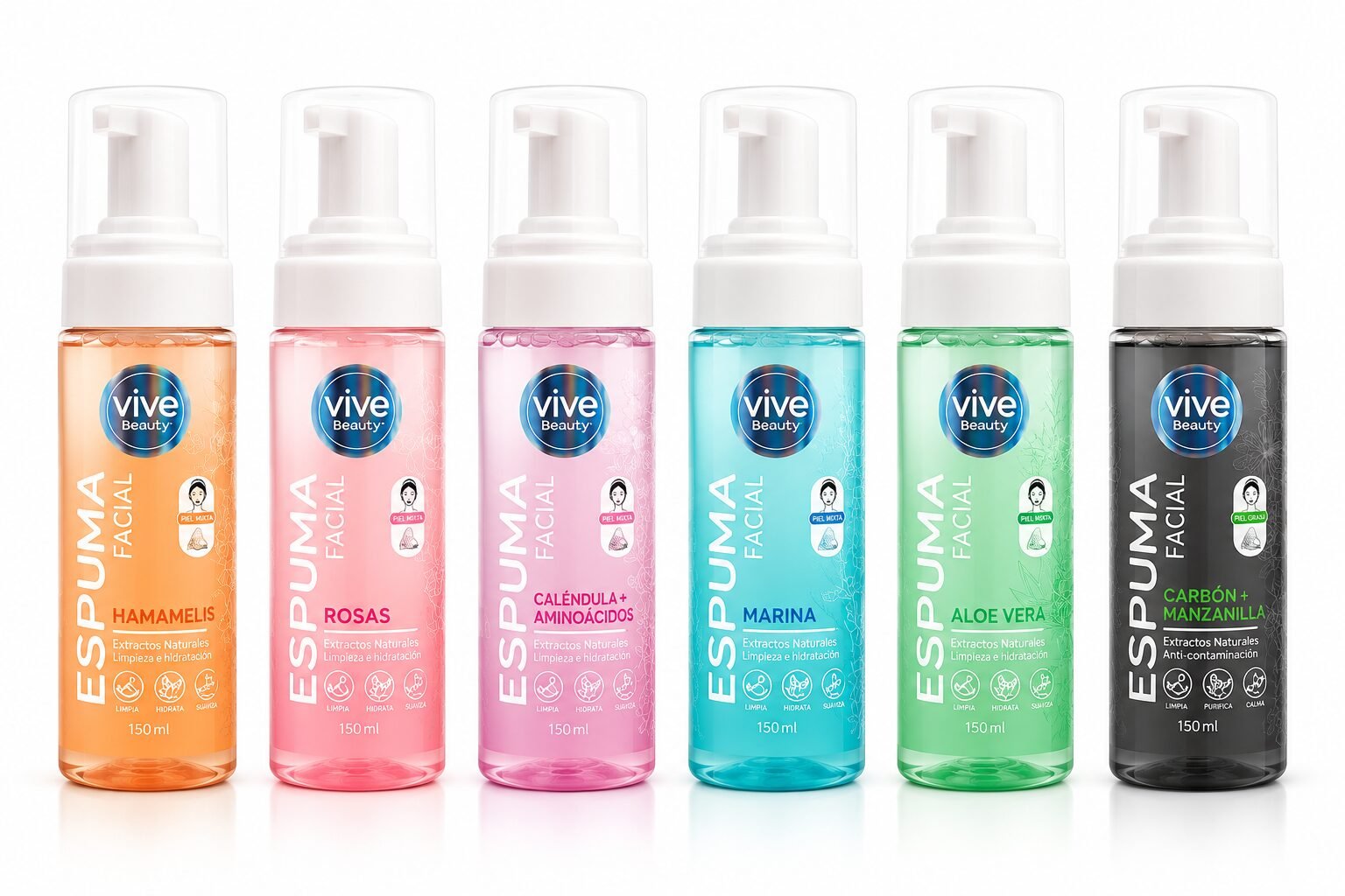 Espuma Facial 150 ml Vive Beauty