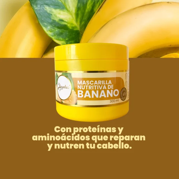 Mascarilla Nutritiva con Banano 300ml Anyeluz - Image 2