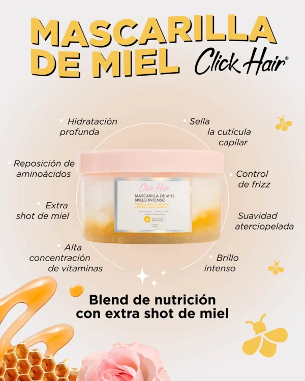 Mascarilla de Miel 300 ml Click Hair - Image 2