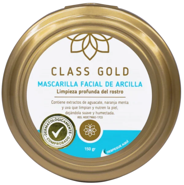 Mascarilla de Arcilla Facial 150 gr Class Gold