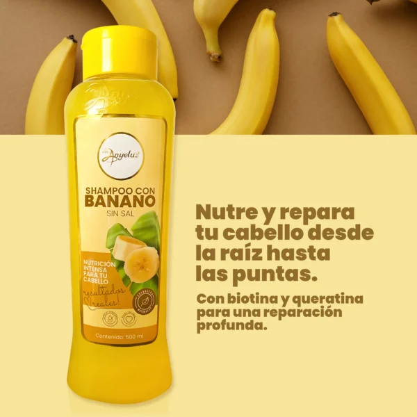 Shampoo con Banano 500ml Anyeluz - Image 2