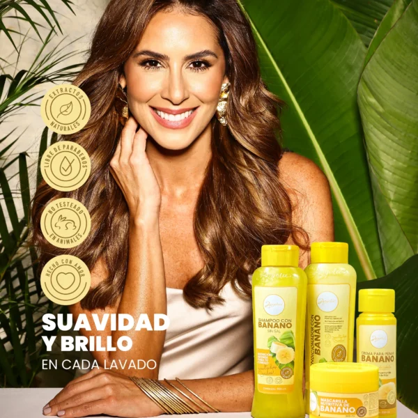 Shampoo con Banano 500ml Anyeluz - Image 3