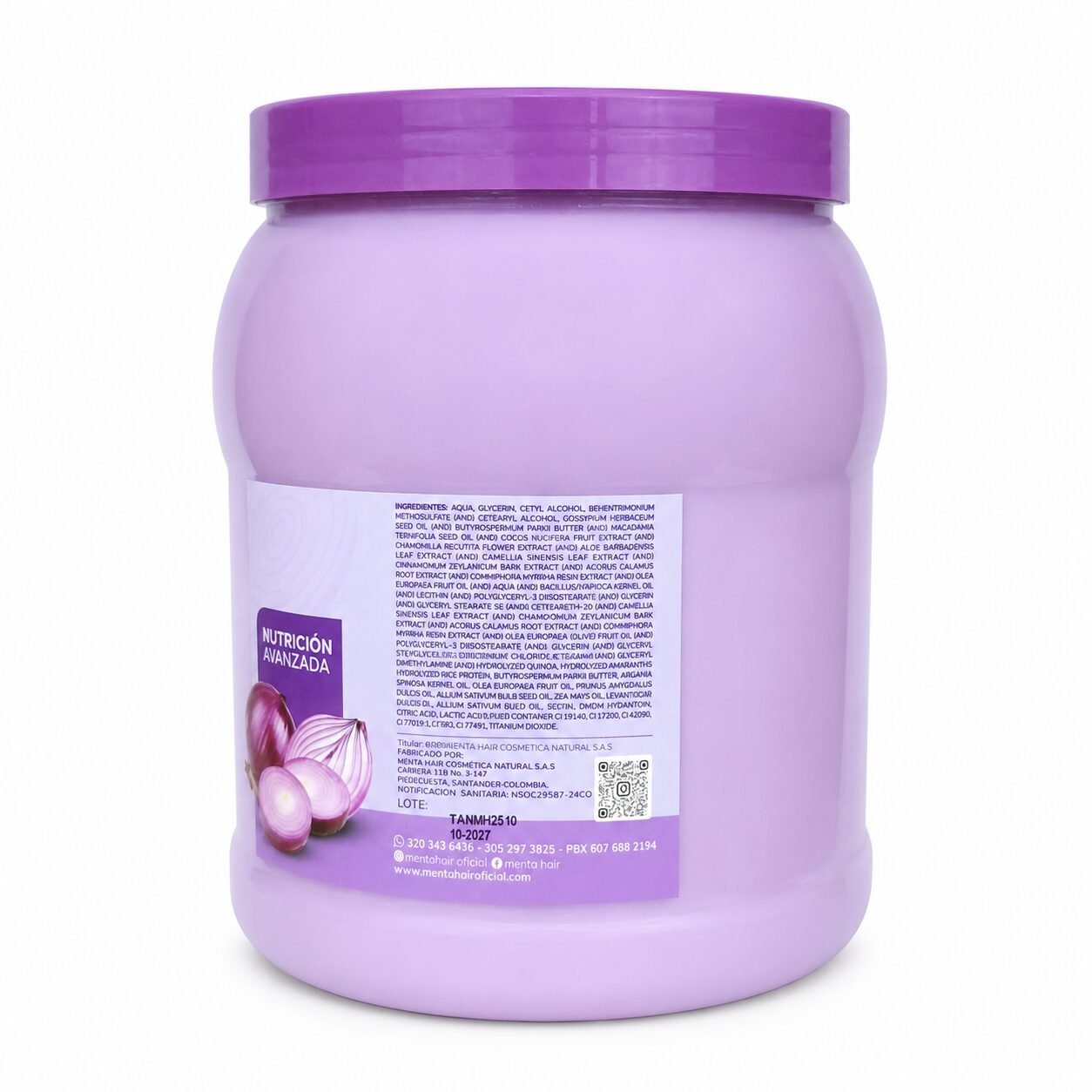 Bombonera Tratamiento Acondicionador Fortalecedor de Cebolla Menta Hair - Image 2
