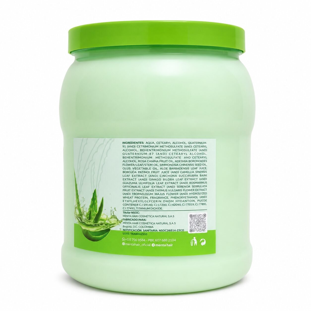 Bombonera Tratamiento Regenerador Aloe Vera Menta Hair - Image 2