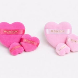 Set de Borlas Corazon para Maquillaje x3 Montoc