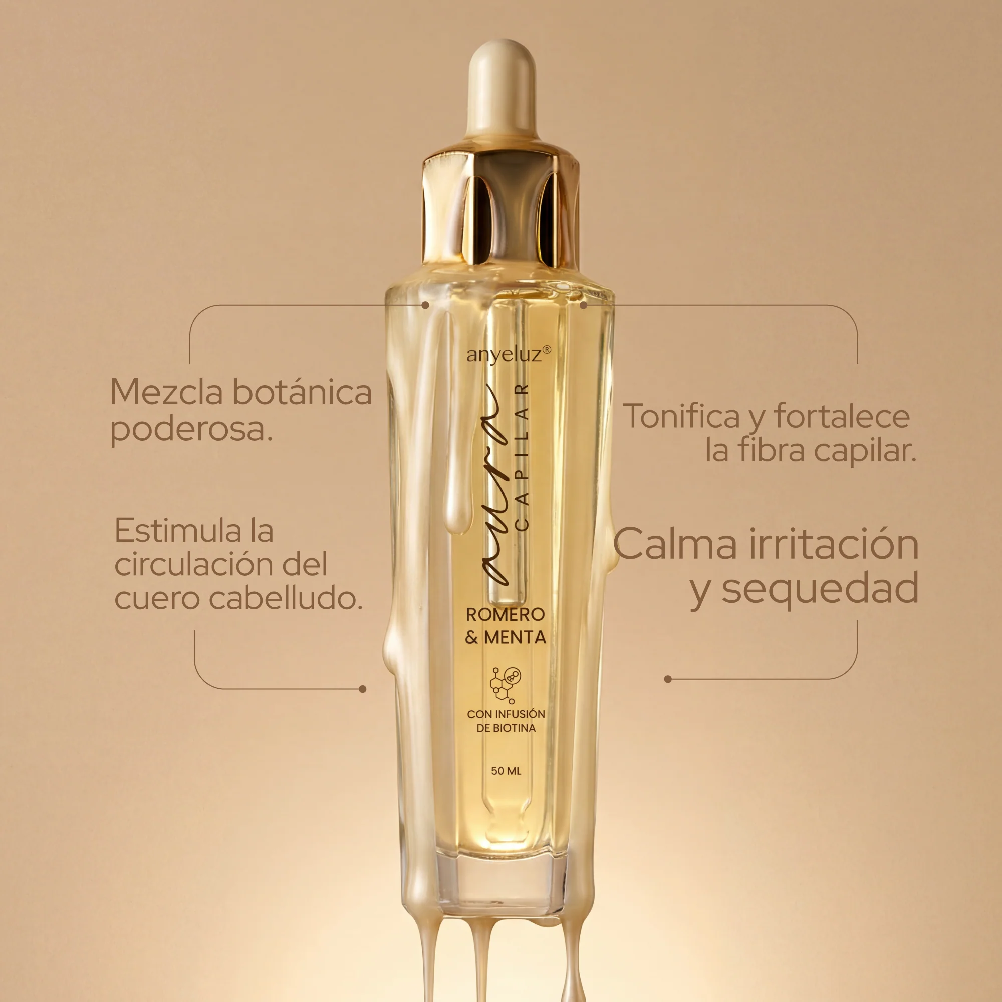 Aceite Capilar con Romero y Menta Anyeluz - Image 3