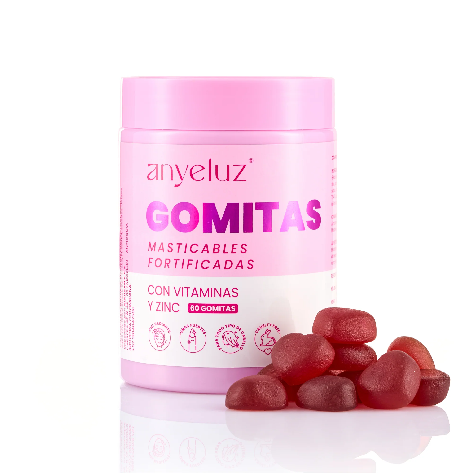Gomitas de Biotina Fortificadas Anyeluz