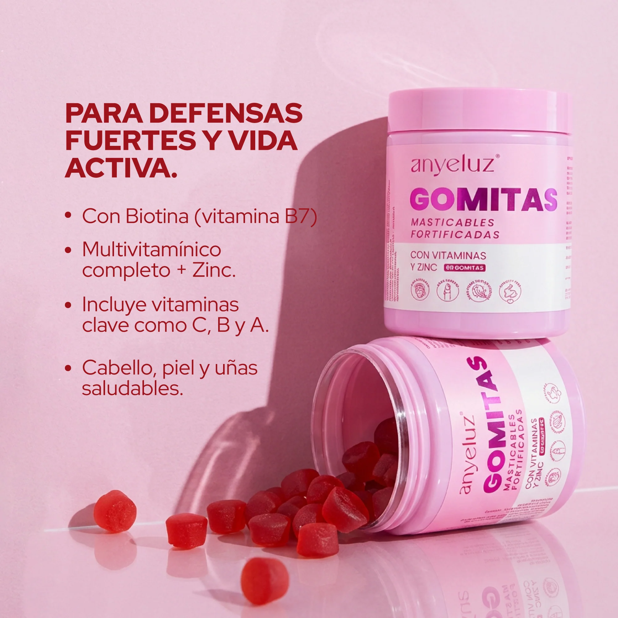 Gomitas de Biotina Fortificadas Anyeluz - Image 4