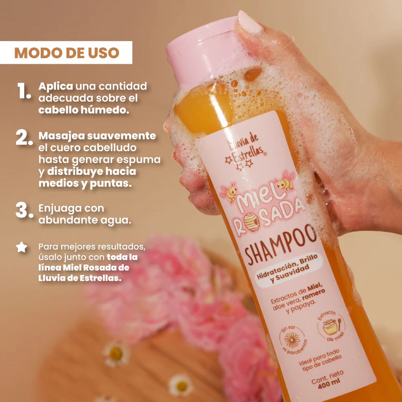 Shampoo Miel Rosada Lluvia de Estrellas - Image 4