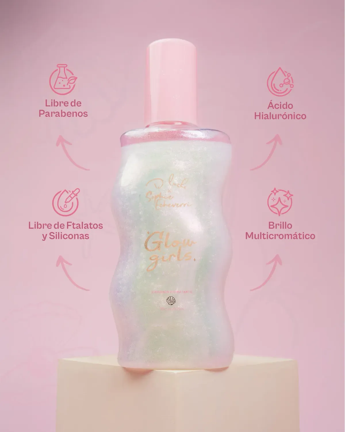 Body Shimmer Coporal Perlado Glow Girl Sofia Echeverri Dluchi - Image 3